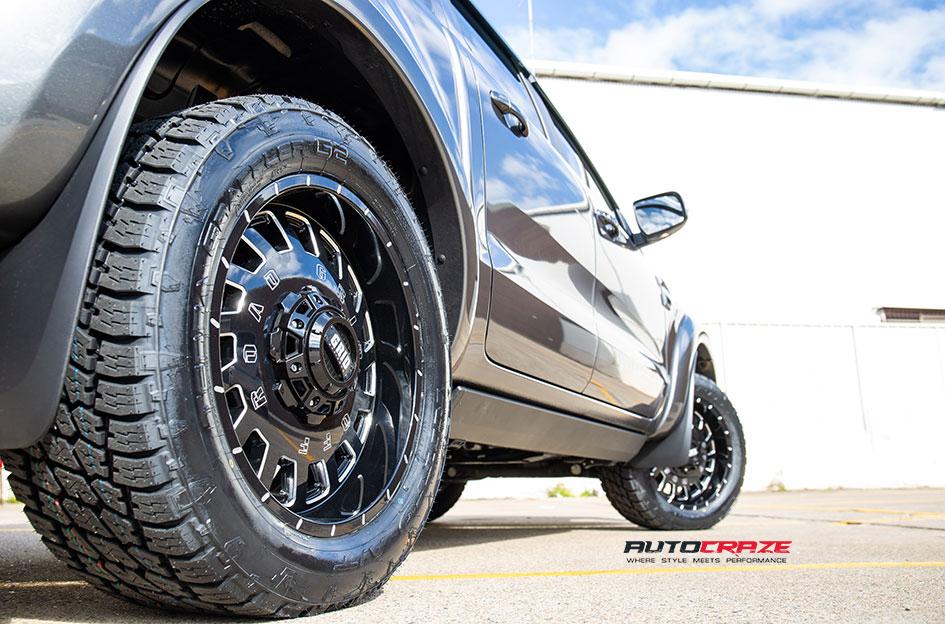 FORD RANGER GD03 GLOSS BLACK MILLED ACCENTS